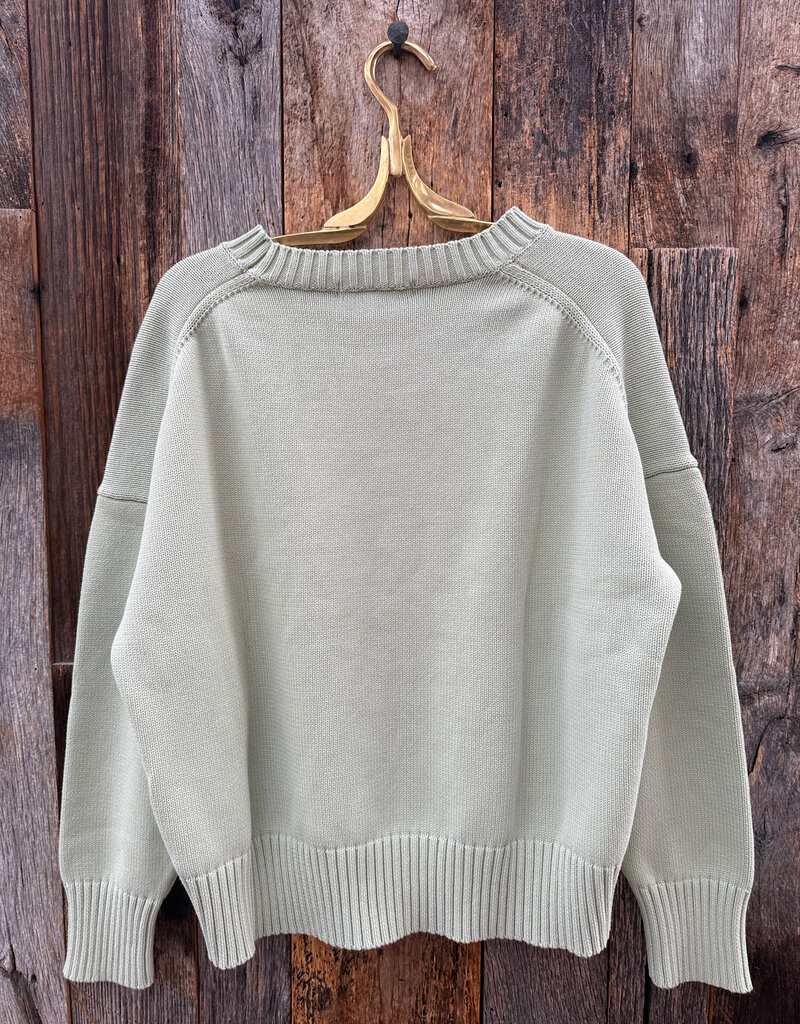 Perfect White Tee Janet L/S Pistachio