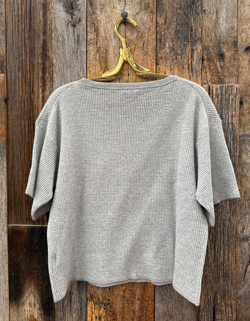 Margaret O'Leary Margaret O'leary Jill Waffle Tee Grey Salt