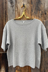 Margaret O'Leary Margaret O'leary Jill Waffle Tee Grey Salt