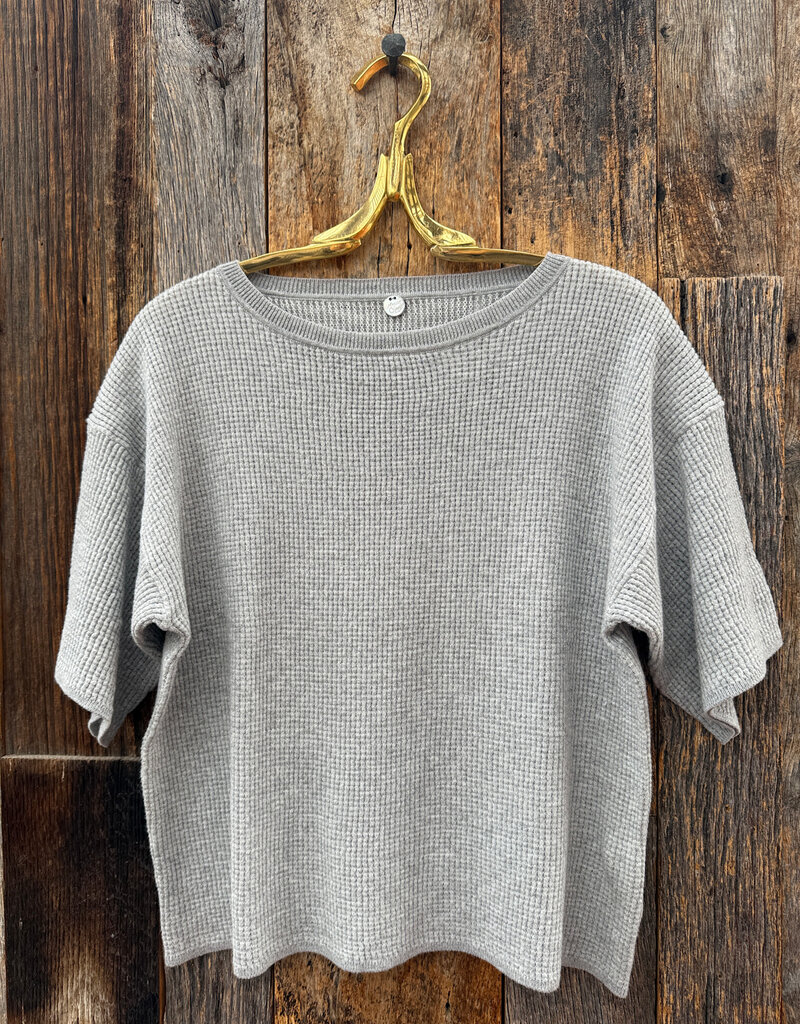 Margaret O'Leary Margaret O'leary Jill Waffle Tee Grey Salt