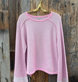 Margaret O'Leary Margaret O'leary Drawstring Pullover Pink/Mercury