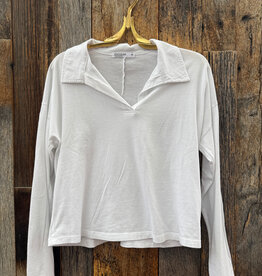 Stateside Stateside Cloud Jersey Collar Tee White