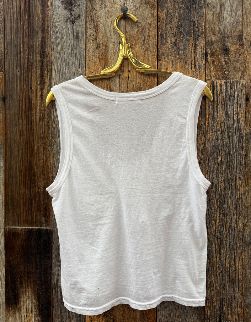 Perfect White Tee Khara Rib Scoop Tank White