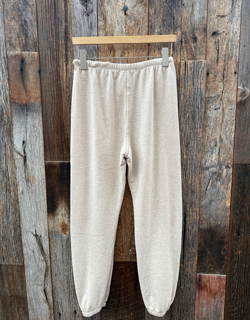 Perfect White Tee French Terry Easy Sweatpant Oatmeal