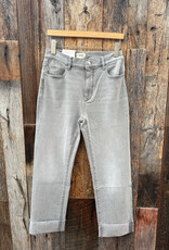 DL1961 / W + W DL1961 Patti Straight Cuffed Jean Lt Smoke