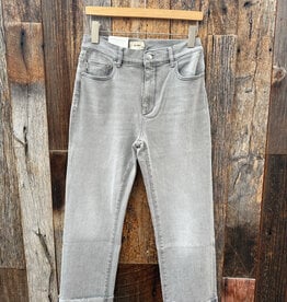 DL1961 / W + W DL1961 Patti Straight Cuffed Jean Lt Smoke