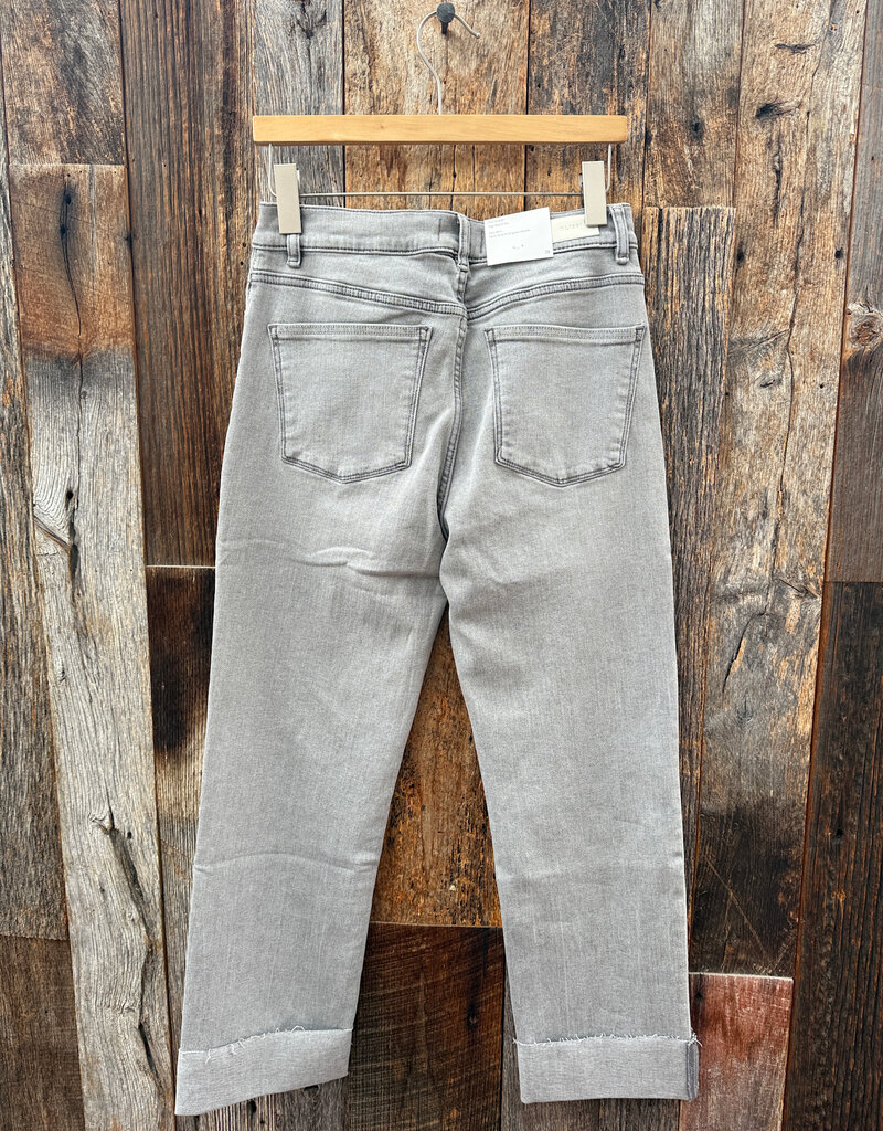 DL1961 / W + W DL1961 Patti Straight Cuffed Jean Lt Smoke