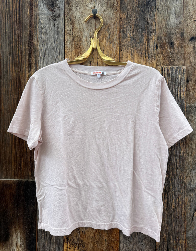 Sundry Crew Neck Tee Oyster White