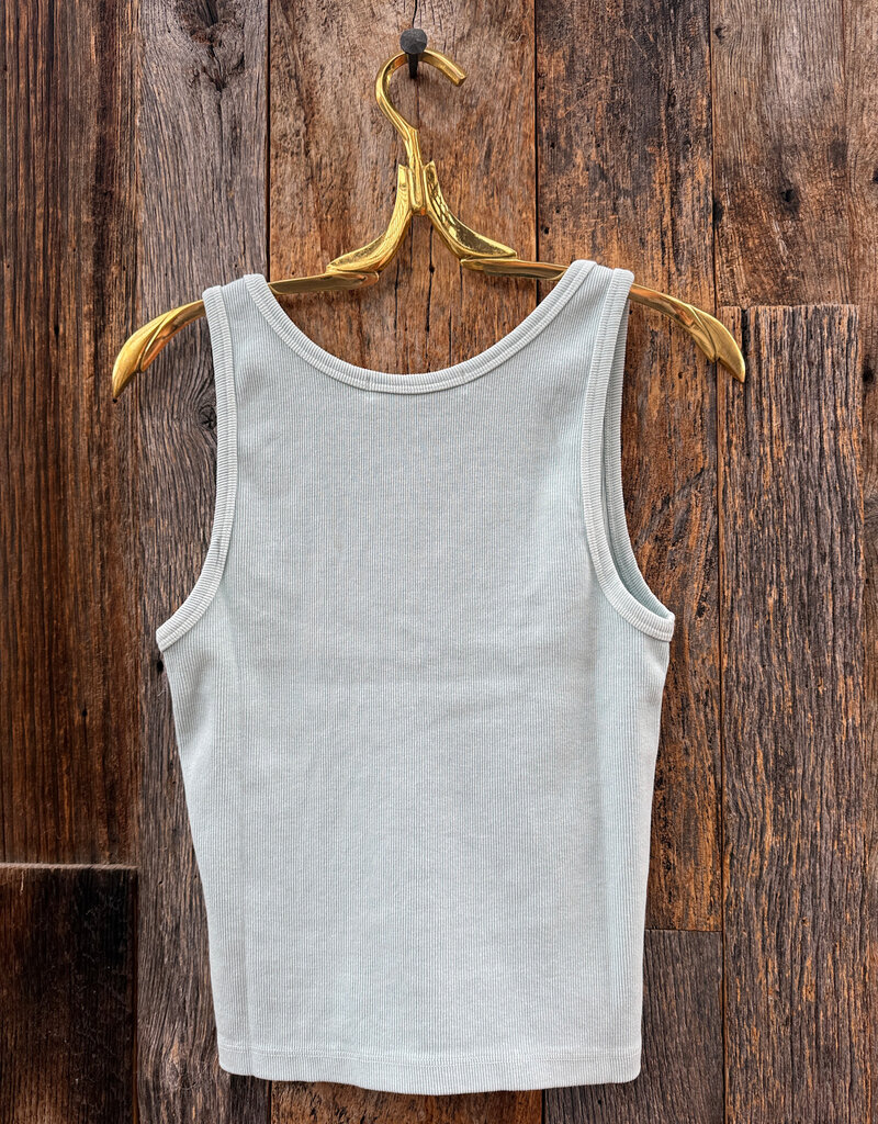 Perfect White Tee Maria V-Neck Aqua