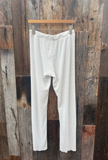 Perfect White Tee Leann Sweater Rib Straight Leg Pant Heather Ash