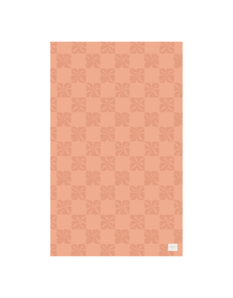 Aloha Collection Aloha Collection Pua Check Beach Towel Peachy
