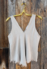 Milio Milano Milio Milano Cotton Gauze Tank Top Taupe