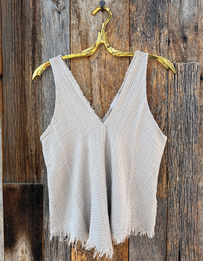 Milio Milano Milio Milano Cotton Gauze Tank Top Taupe