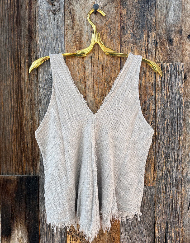 Milio Milano Milio Milano Cotton Gauze Tank Top Taupe