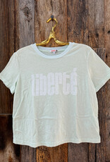 Sundry Boxy Crew Tee Sheer Blue