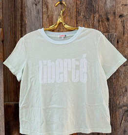 Sundry Boxy Crew Tee Sheer Blue