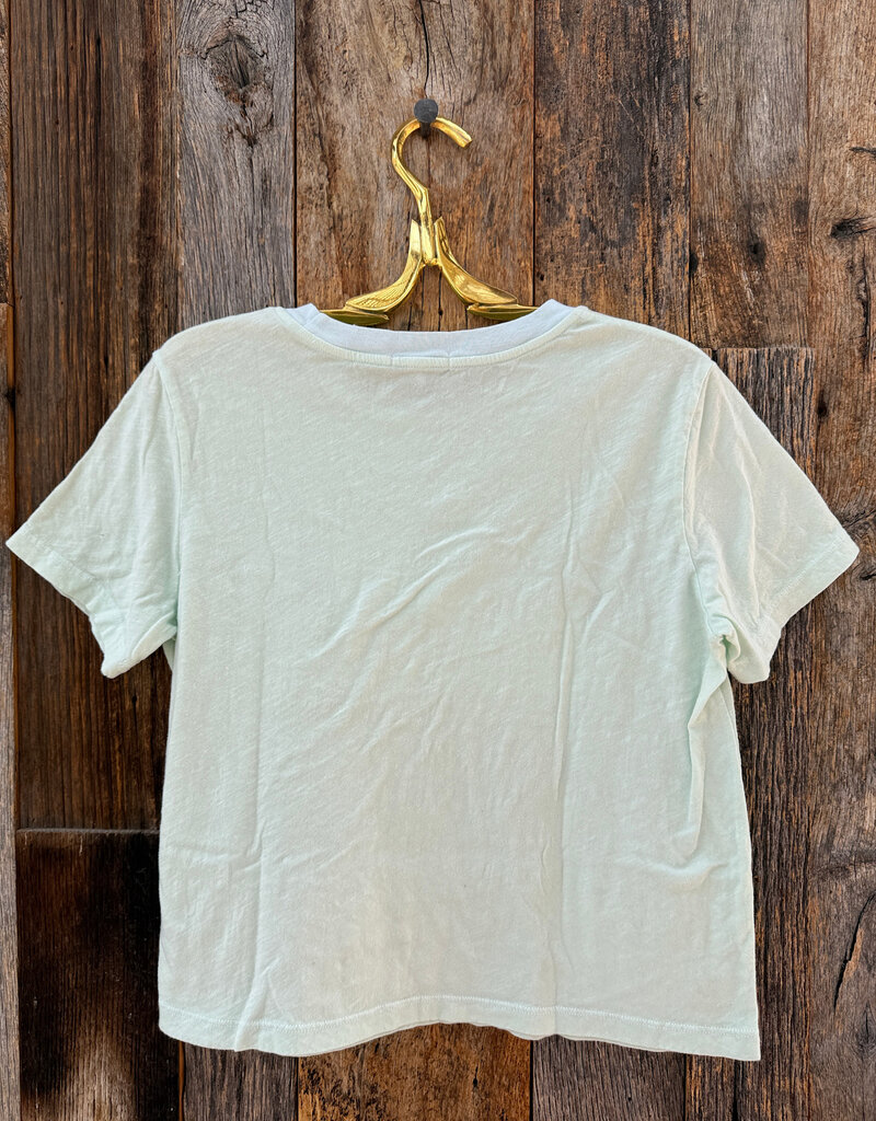 Sundry Boxy Crew Tee Sheer Blue