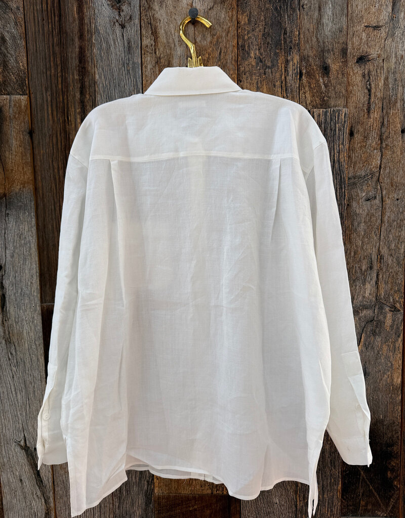 It Is Well Oversized Linen Shirt T3020 OS Salt