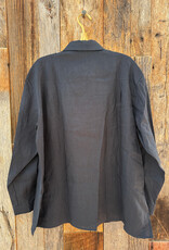 It Is Well Oversized Linen Shirt T3020 OS Navy