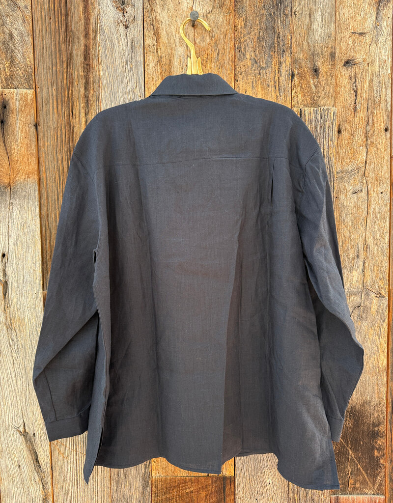 It Is Well Oversized Linen Shirt T3020 OS Navy