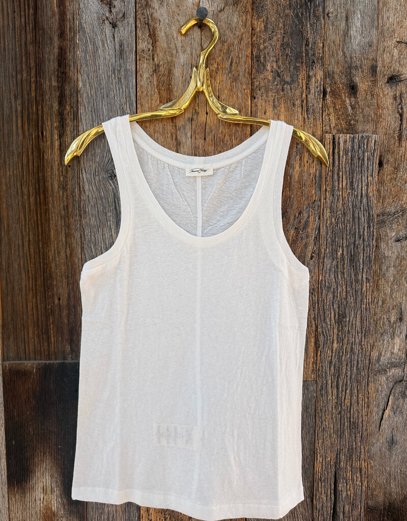 American Vintage American Vintage Gamipy Round Neck Tank GAMI20H24 Blanc