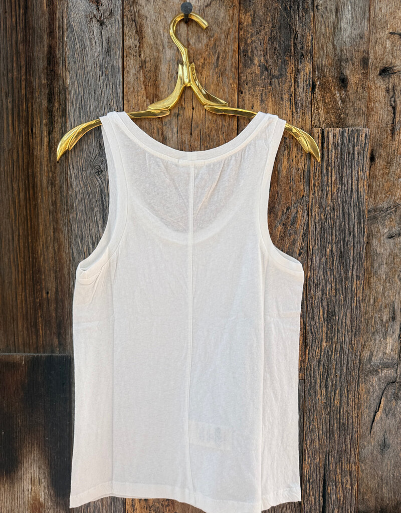 American Vintage American Vintage Gamipy Round Neck Tank GAMI20H24 Blanc