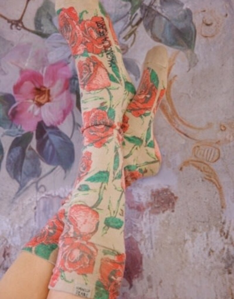 Magnolia Pearl Magnolia Pearl Floral OTK Socks 153 You Are Roses*