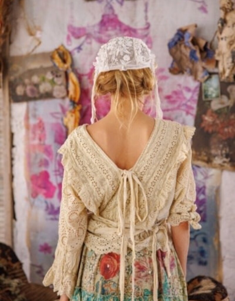 Magnolia Pearl Magnolia Pearl Eyelet Rosario Blouse Top 2159 Moonlight*