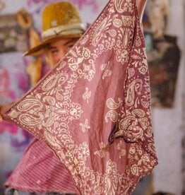 Magnolia Pearl Magnolia Pearl Paisley Tassel Scarf 229 Plum*