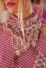 Magnolia Pearl Magnolia Pearl Paisley Tassel Scarf 229 Plum*