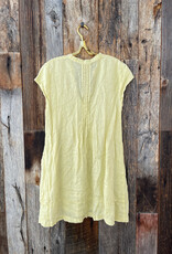 CP Shades CP Shades Regina Cap Sleeve Linen Dress 207C-3 Pear