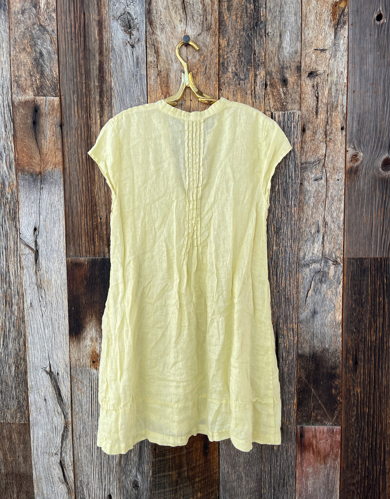CP Shades CP Shades Regina Cap Sleeve Linen Dress 207C-3 Pear