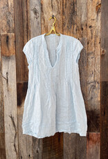 CP Shades CP Shades Regina Cap Sleeve Linen Dress 207C-3 Seaglass