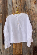 CP Shades CP Shades Ariana Linen Top 1352-3 White