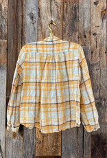 CP Shades CP Shades Claudine Linen Shirt 323-5252 Orange Plaid