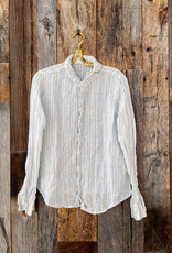 CP Shades CP Shades Romy Linen Top 1012-5251 Blue/White Stripe