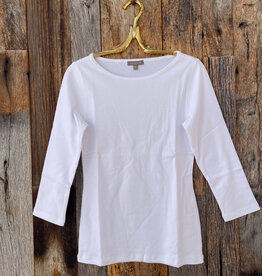 Lilla P Lilla P 3/4 Sleeve Boatneck White