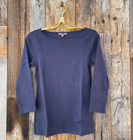 Lilla P Lilla P 3/4 Sleeve Boatneck Dark Navy
