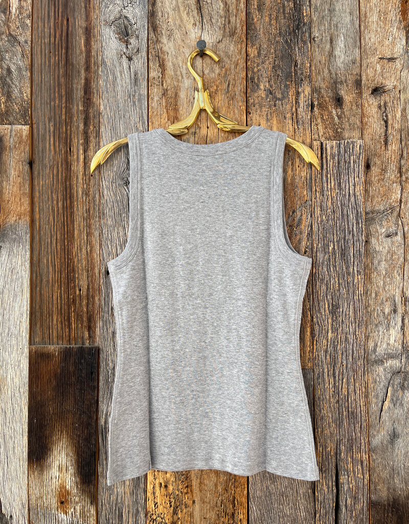 Lilla P Lilla P Jewel Tank Heather Grey