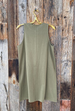 Lilla P Lilla P  Keyhole Tank Dress Kelp