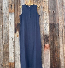 Lilla P Lilla P Henley Maxi Dress Navy