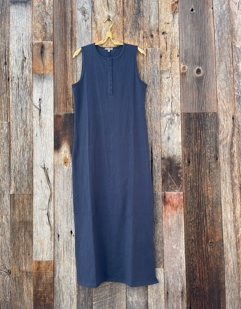 Lilla P Lilla P Henley Maxi Dress Navy