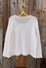 Wooden Ships Wooden Ships Blossom Cotton Crop Crew Sweater Breaker White
