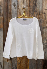 Wooden Ships Wooden Ships Blossom Cotton Crop Crew Sweater Breaker White