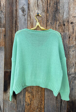 Wooden Ships Wooden Ships Percy Cotton V-Sweater Green Isle