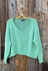 Wooden Ships Wooden Ships Percy Cotton V-Sweater Green Isle