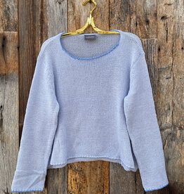 Wooden Ships Wooden Ships Sierra Cropped Crew Cotton-Blue/Mykonos