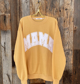 Project Social T Project Social T Flocked Mama Sweatshirt Ochre