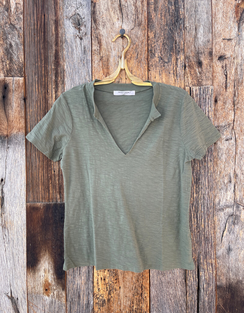 Project Social T Project Social T Plata Notched Tee Rosemary