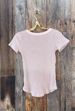 Project Social T Project Social T Julie Scoop Neck Sweater Rib Tee Cameo Rose